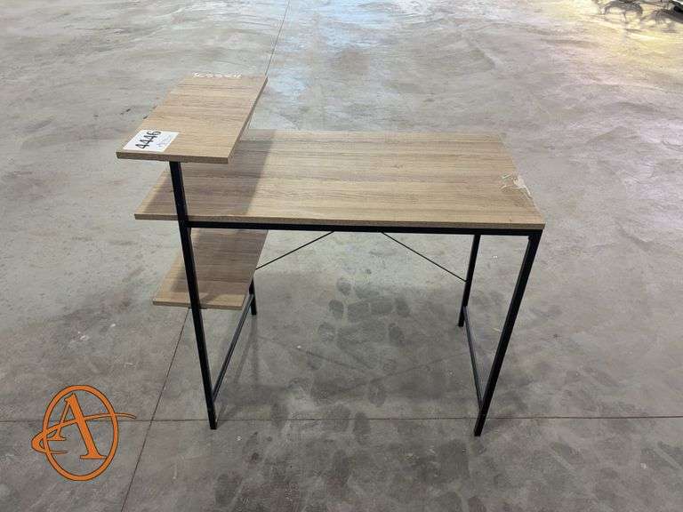 Small Computer Desk w/Shelves - Assiter Auctioneers
